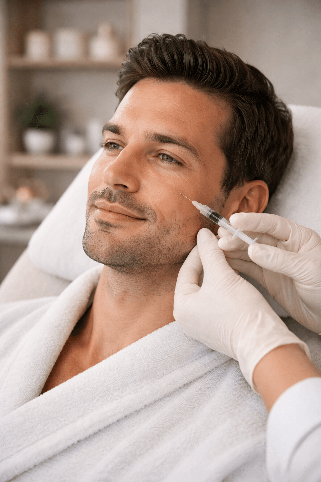 Male facial injectable treatment Chicago